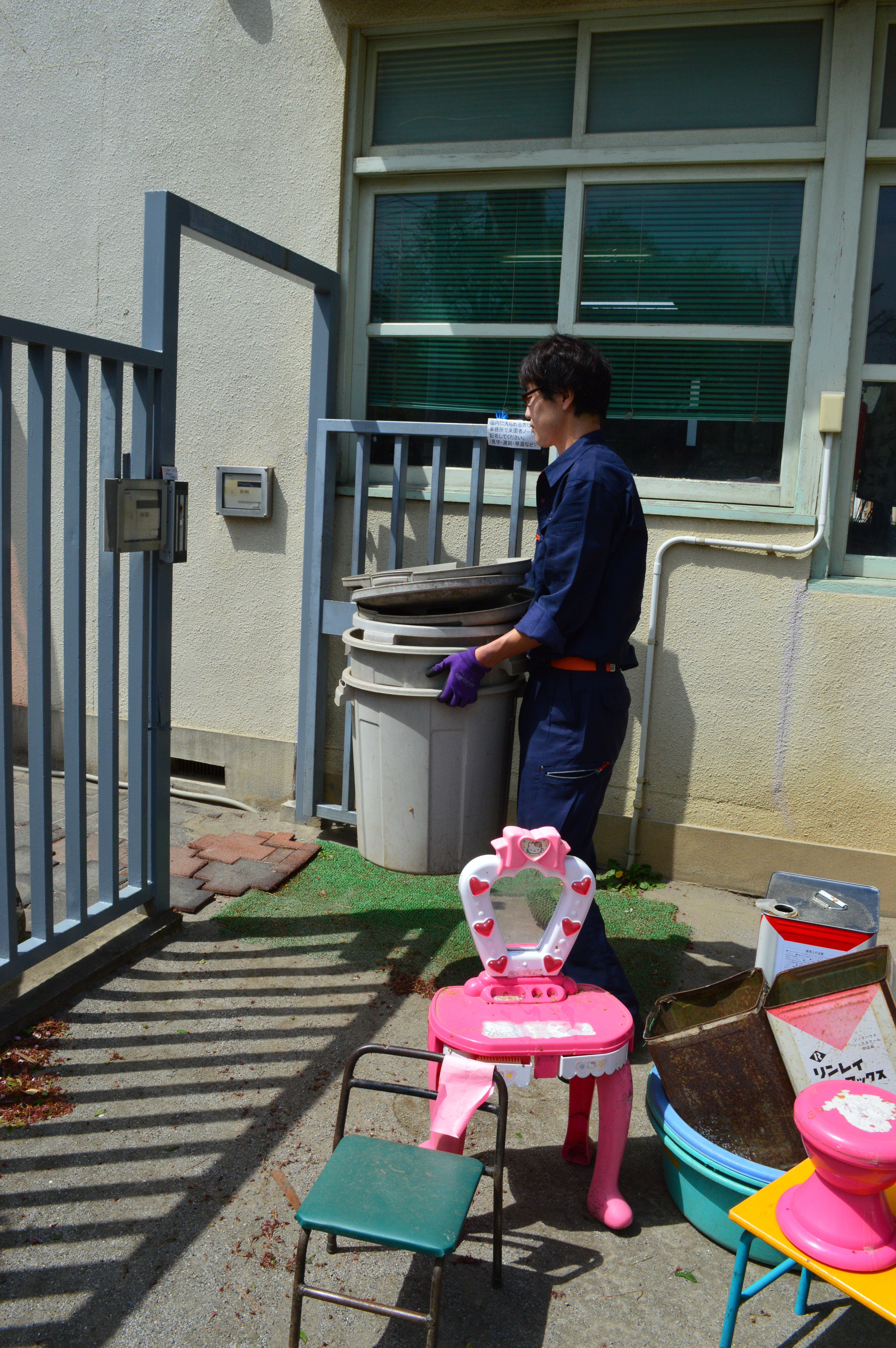 幼稚園のごみ